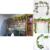 Lifelike 2x Artificial Wisteria Flower Vine With Stunning Colors For Home Decor