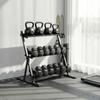 Adjustable Three-Tier Dumbbell Rack Max. 200kg Non-Slip Dumbbell Stand with Adjustable Rods