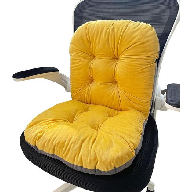 Gujuja High Back Rocking Chair Cushion with Back Support - Plush Office Seat Cushion for Relax and Lazy Buttocks Office Products имбирный 7490₽