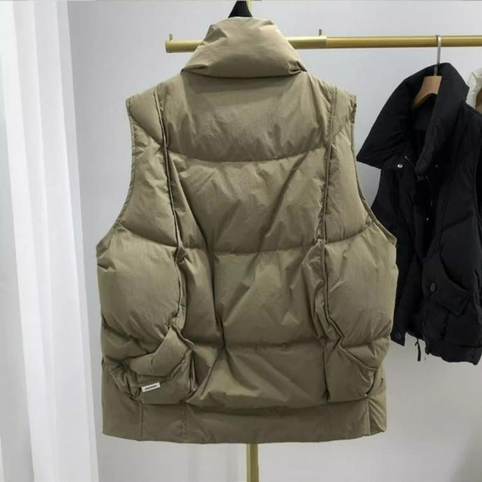 Dunjakke Dame Høst og Vinter Vest Løs High-end Vestjakke i Vestlig Stil