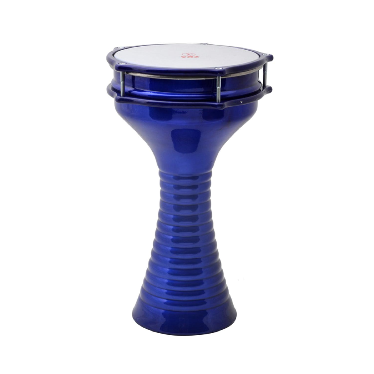 

362b-bl Дарбука алюминий с колокольчиком синий 20см