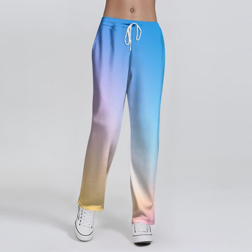 Women's Fashion Loose Casual Gradient Printed Casual Pants