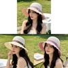Ladies Summer Straw Hat With Wide Brim And Breathable Hollow Design For Sun Protection