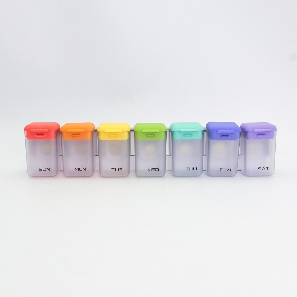 Magnetic 7-Day Pill Organizer 1 Time a Day Medicine Storage Box  for Travel Household