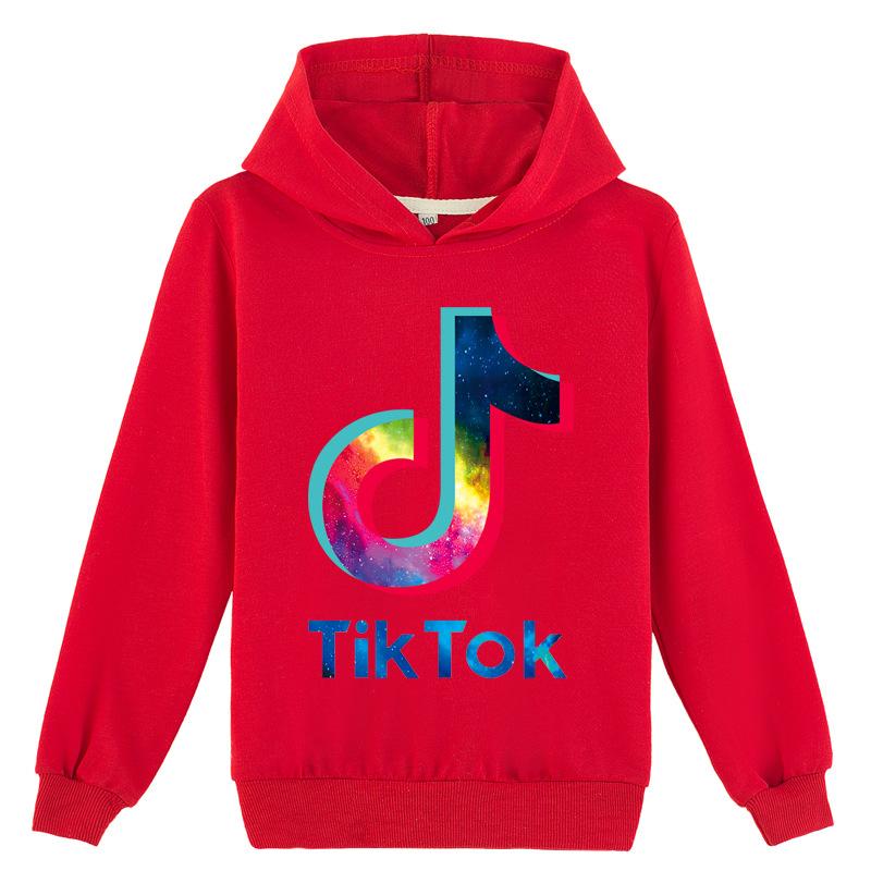 

Детские топы унисекс, весенне-осенние толстовки, пуловеры, повседневная одежда 100cm красный