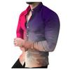 Men's Printed Long Sleeve Shirts Casual Loose Printed Long Sleeve Shirts