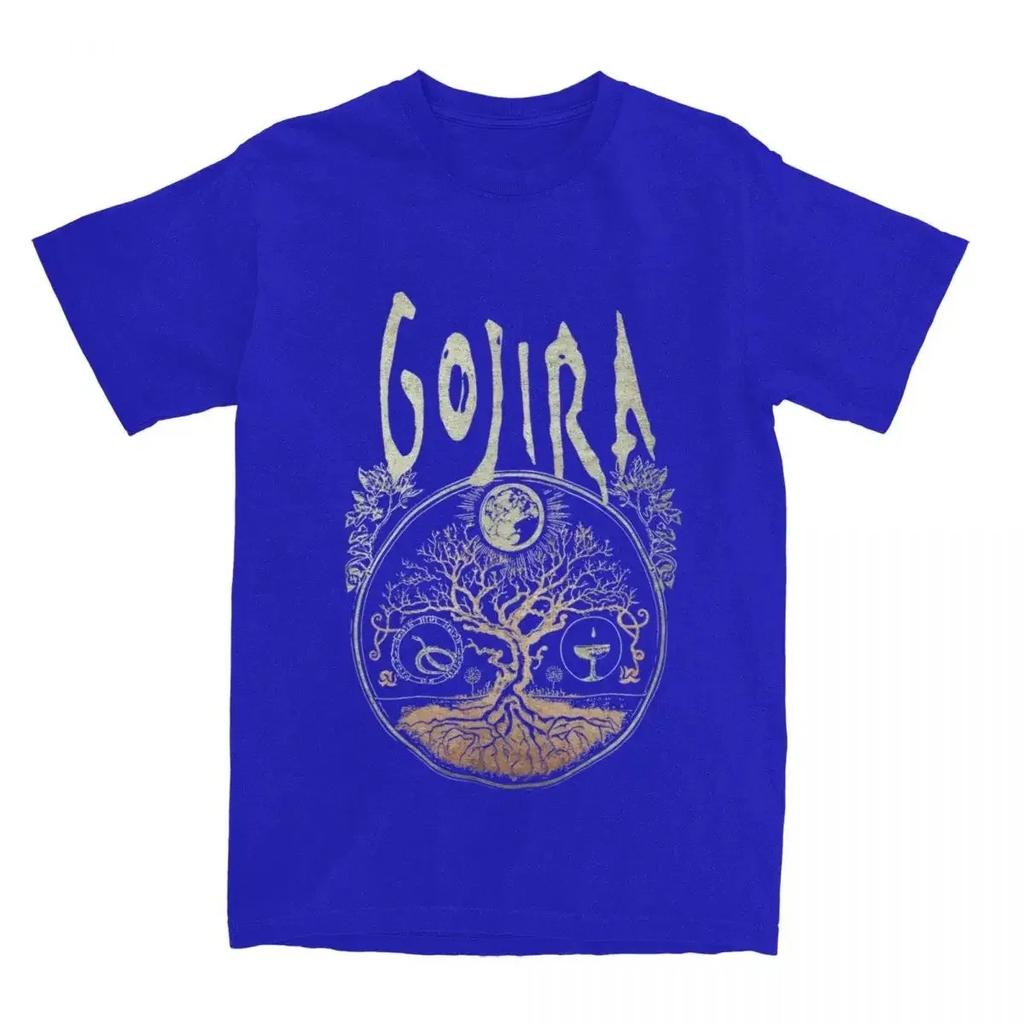 Rock Metal Band Gojiras Men Women's T Shirts Merch Vintage Tees T-Shirt Cotton Summer Clothing T-Shirt Cotton Summer Clothing
