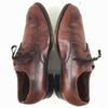 80s-90s Vintage FLORSHEIM Goodyear Welted Leather U-Tip Business Shoes Brown Wide 9.5 5E 27.5(USED)