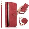 Lanyard Zipper Wallet Leather Case For Xiaomi Redmi Note 11 11s10s Pro 9 9C 12T 11T 10T Pro POCO X3 NFC Cover 9 Cards Holder
