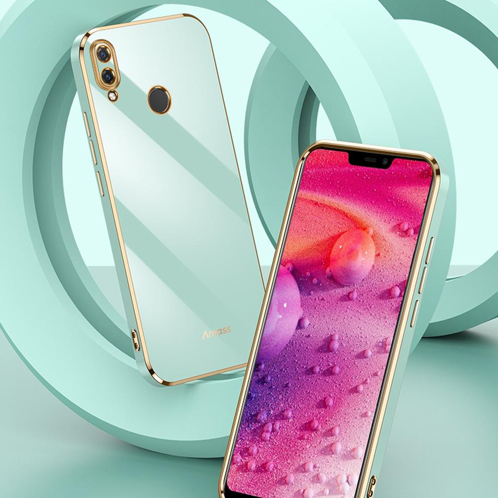 For Huawei nova 3 Case Luxury Square Plating Huawei nova 3i 4 4e nova5 5i 5iPro Phone Case ShockProof Silicone Back Cover Fundas
