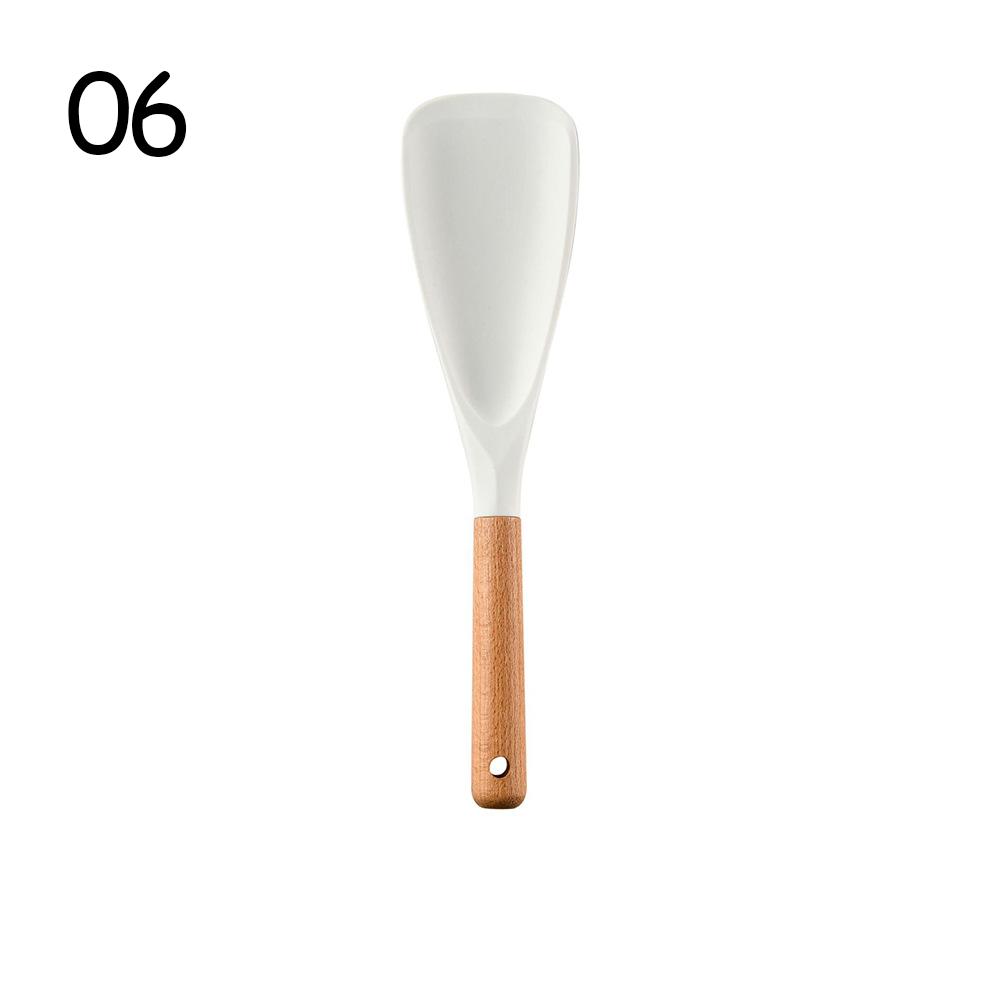 Conjunto de utensílios de cozinha de silicone antiaderente, espátula, batedores de ovos, pá, cabo de aço inoxidável, conjunto de utensílios de cozinha