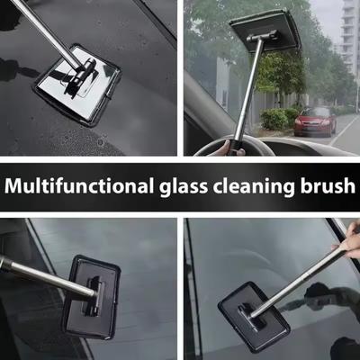 Detachable Retractable Glass Cleaner Soft Sponge Handle Tool For Car Window Cleaning And Household Glass Surface Maintenance