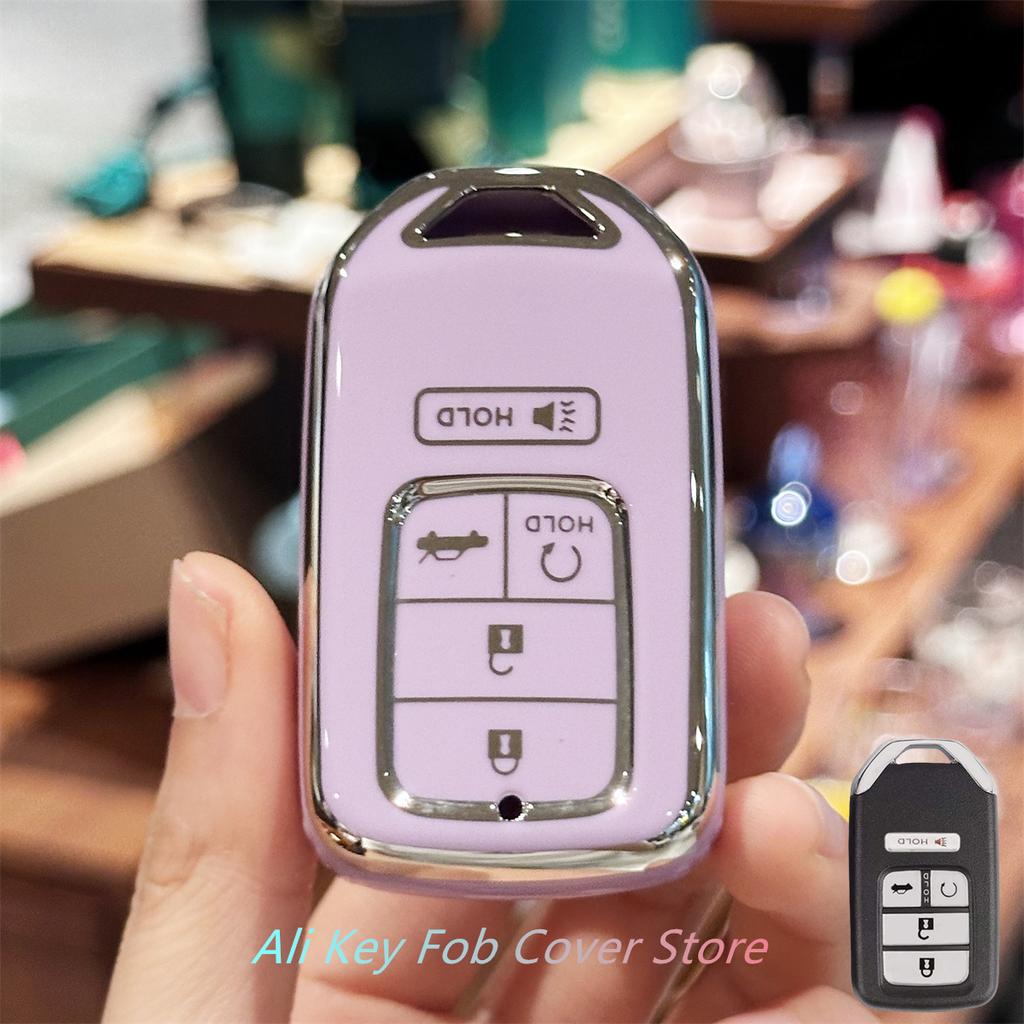 for Toyota Key Fob Cover Keychain For Honda Accord Civic Cr-V Hr-V Fit Odyssey Jed Crosstour Crider Accessories