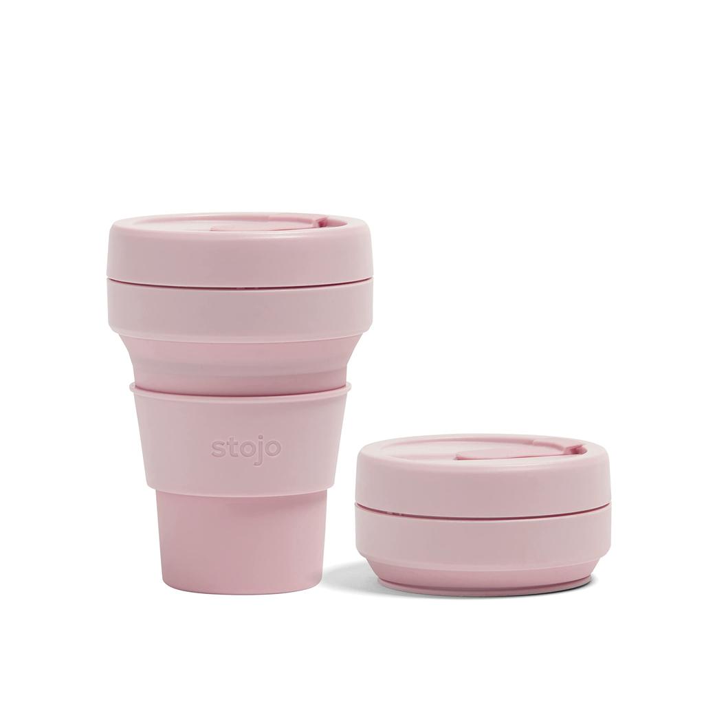 Stojo Pocket Cup 12oz355ml Foldable My CupMy Tumbler (CARNATION)
