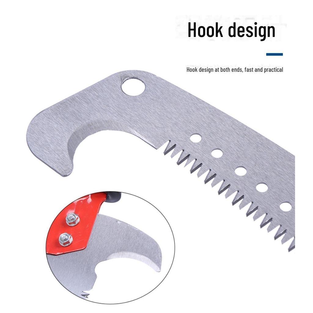 High Altitude Garden Pruning Saw - Single Hook Design for Tree and Branch Cutting