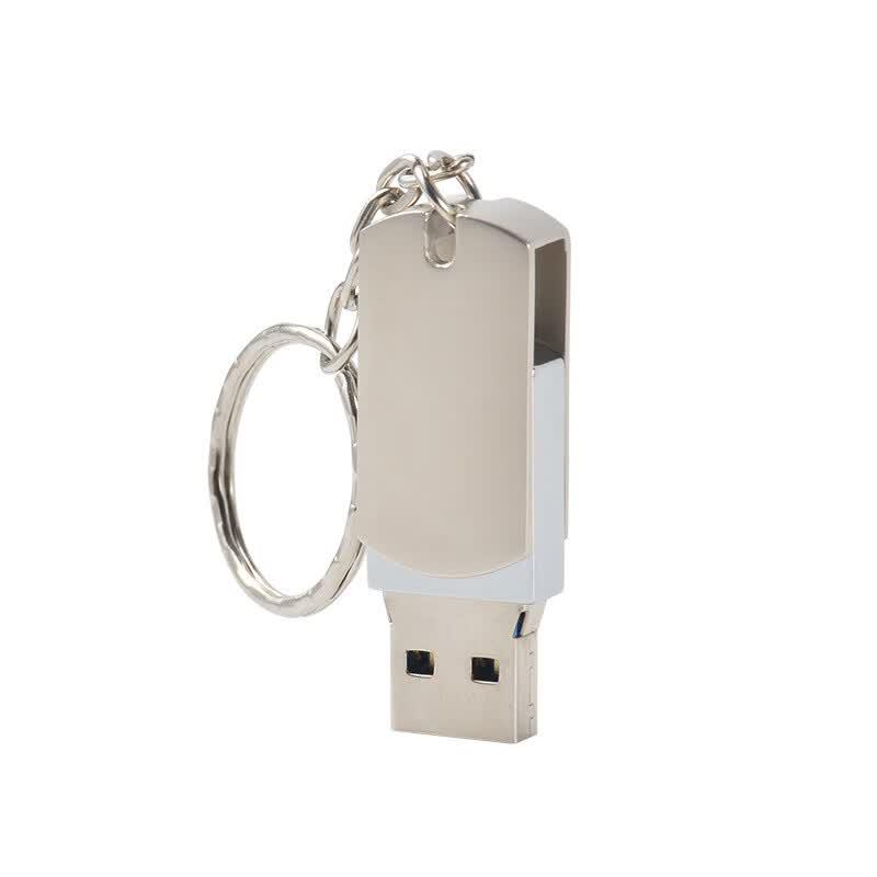 OLOEY 64GB Dual-Interface USB 3.0 Drehbarer Metall-USB-Stick