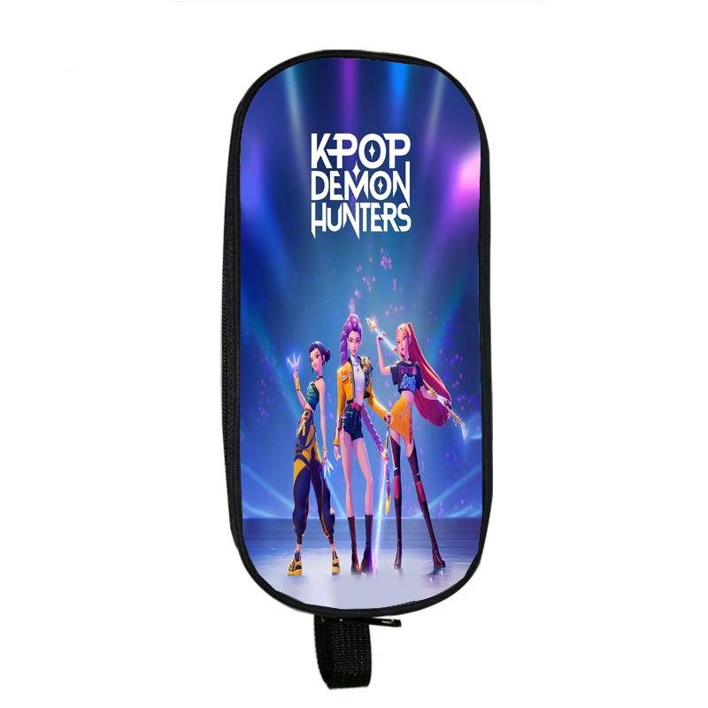 

Huntrix Girl Kpop Мультяшный Пенал Охотники на Демонов Студенты Зои Руми Мира Аниме Подставка для Ручек Подростки Саджа Мальчики Сумка для Карандашей 7