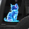 1 Piece Car Window Decoration Charming Blue Cat Motorcycle Stickers Waterproof For Scooter Fuel Tank Front Fairing Vinyl Decals
