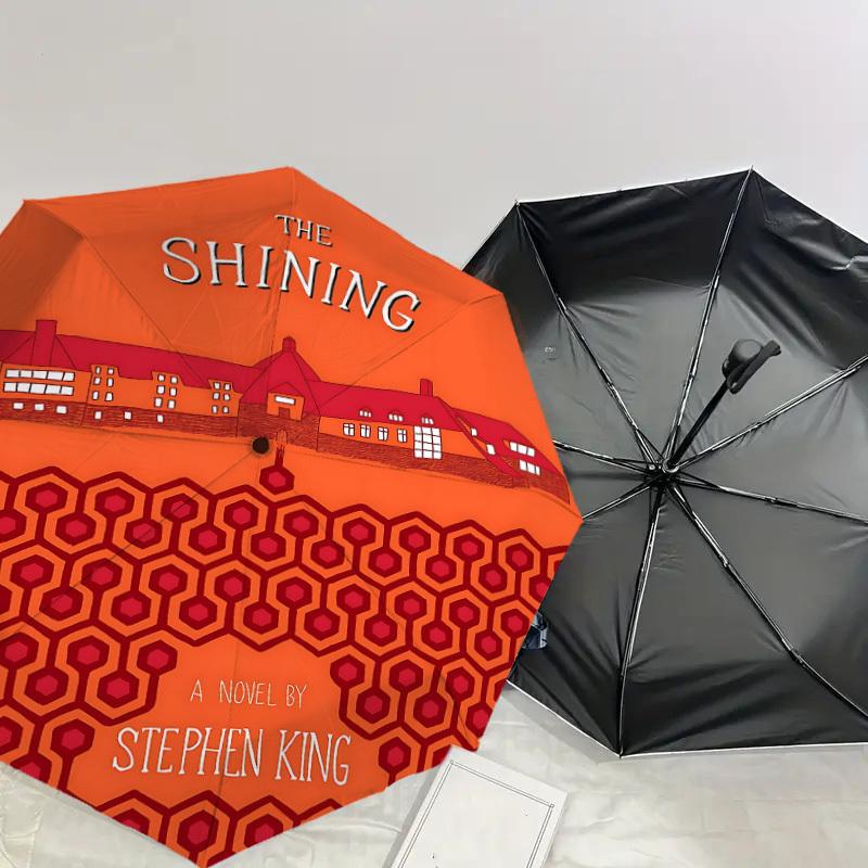 1PC The Shining Stephen King Umbrella-8-Rib Reinforced, Automatic Open, Lightweight & Durable, Cute Fashion Accessory for Outdoor, D2633