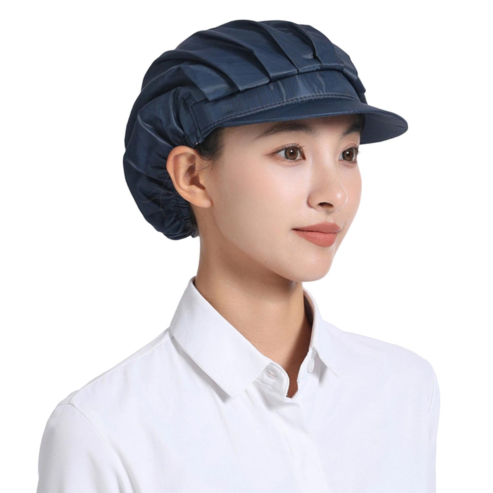 Удобная антистатическая шапка, дышащая пылезащитная сетчатая кепка для промышленных мастерских и кухонных пекарей, рабочая шапка, унисекс C темно-синий