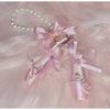 Versatile Adjustable Lanyard for Phone Cameras Small Gadgets Ballet Pearls Decoration Fashionable Carrying Solution