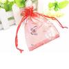 25 Pieces 3 Sizes Hot Stamped Butterfly Bags Jewelry Gift Bags Candy Bags Drawstring Wedding Gift Bags Hot Stamped Gauze Bags Organza Bags Spice Bags