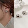 Women's Luxury Textured Metal Hoop Earrings - Versatile Niche Design
