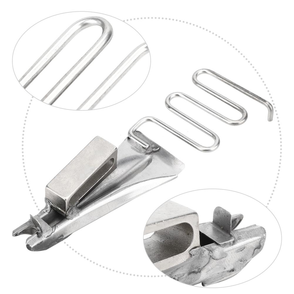Gebogener Kantenbinder Saumformer Hochwertiges Metall Hochkopf Nähmaschinenzubehör(Einlass 18MM )