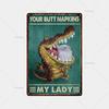 Mfoever Animal Inspirational Slogan Metal Sign Vintage Tin Sign Metal Vintage Bar Vintage Wall Decoration Bar Club Man Cave Metal Poster