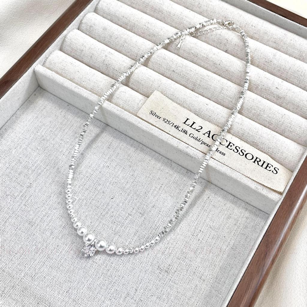 Trendy Zircon Pearl Necklace for Women: Elegant, High-End, and Versatile Design
