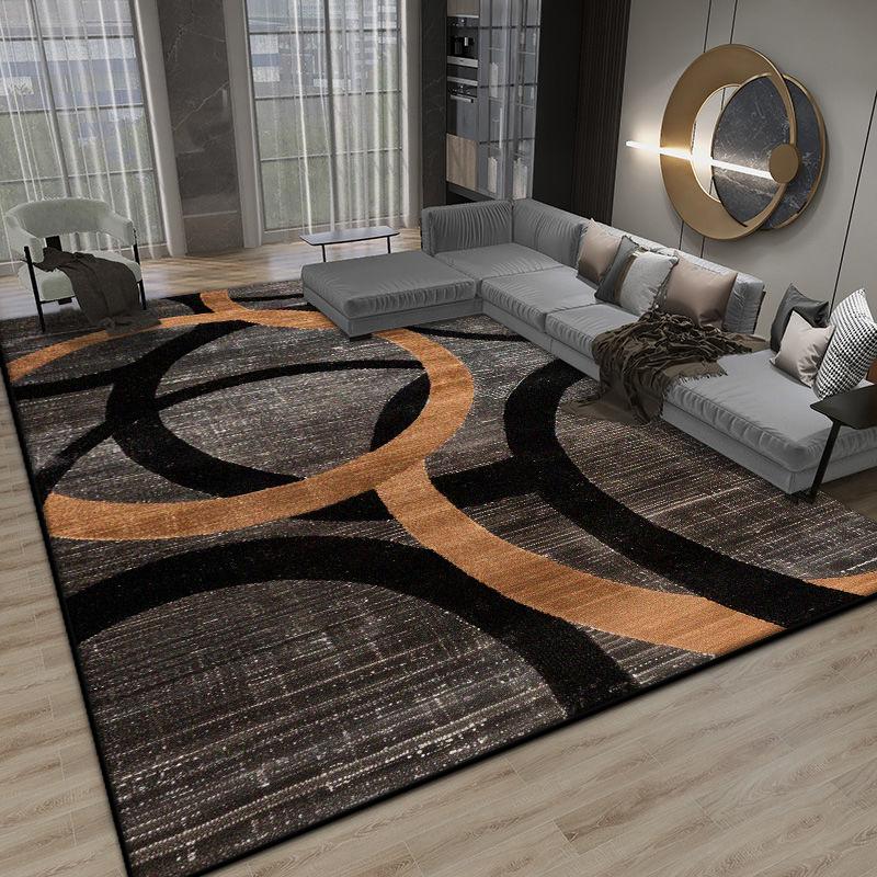 Nordic Abstract Large Living Room Carpets Modern Decoration Bedroom Bedside Fluffy Soft Rug Office Non-slip Washable Mat Floor