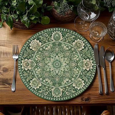 New 2025 Cotton Placemat Cup Coaster Mug Kitchen Wedding Table Place Mat Cloth Crochet Tea Coffee Doily Handmade Pad