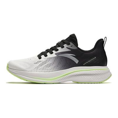 Bequeme Leichte Stoßdämpfende Strapazierfähige Low-Top Laufschuhe Herren Sneaker Weiß Schwarz 112425534-3