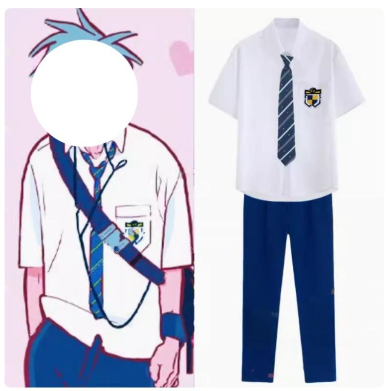Anime Alien Cosplay Stage Costume Till Ivan Sportswear School Uniform Mask Stickers Wig Keychain for Adult Roleplay Outfits