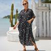 Europäischer & Amerikanischer Stil Langes Hemd Resort Strickjacke - Damen Sonnenschutz Strand Überwurf