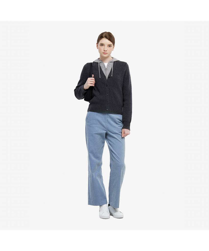 LACOSTE Women'S Semi-Wide Casual Corduroy Pants Hf625E-55N Hbp