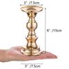 Golden Candle Holders Wedding Table Decorations Metal Stand Candlestick For Wedding Birthday Bar Party Living Room Home Decor
