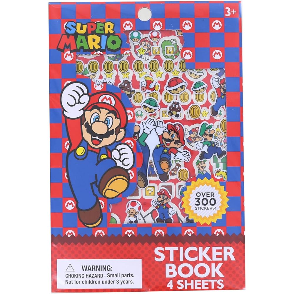 Super Mario Stickers 300 Stickers Reward Stickers Stickers Book Puku Puku Stickers [Parallel Impo...