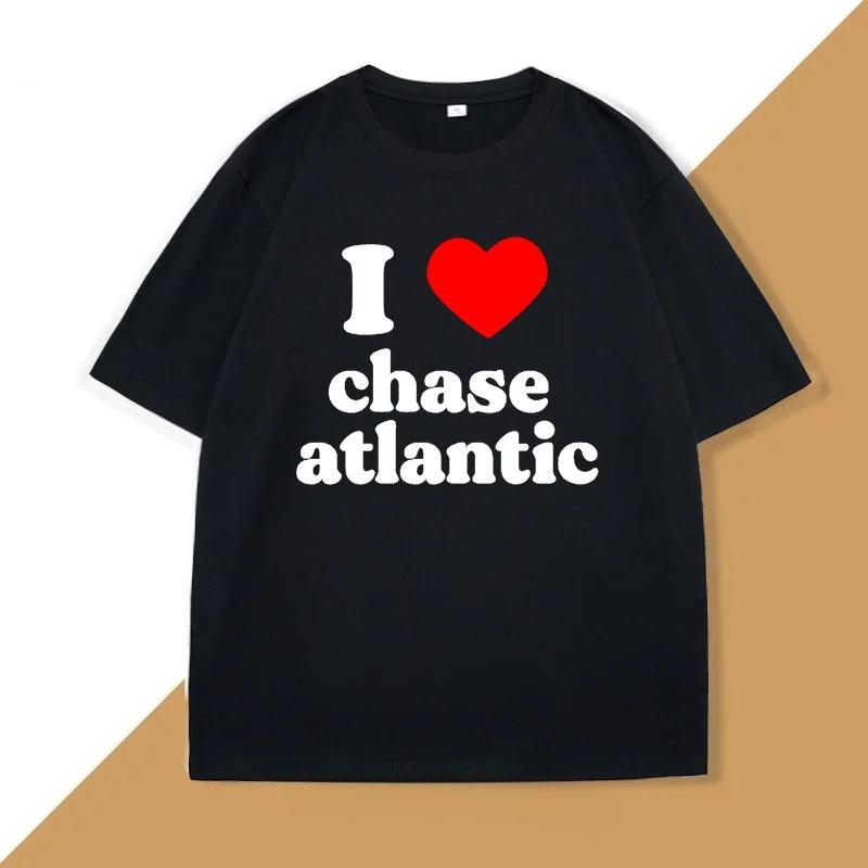 I Love Chase Atlantic T Shirt Unisex WOMEN Clothing Harajuku Clothes Casual Short Sleeve Tops Cotton Clothes Graphic T Shirts