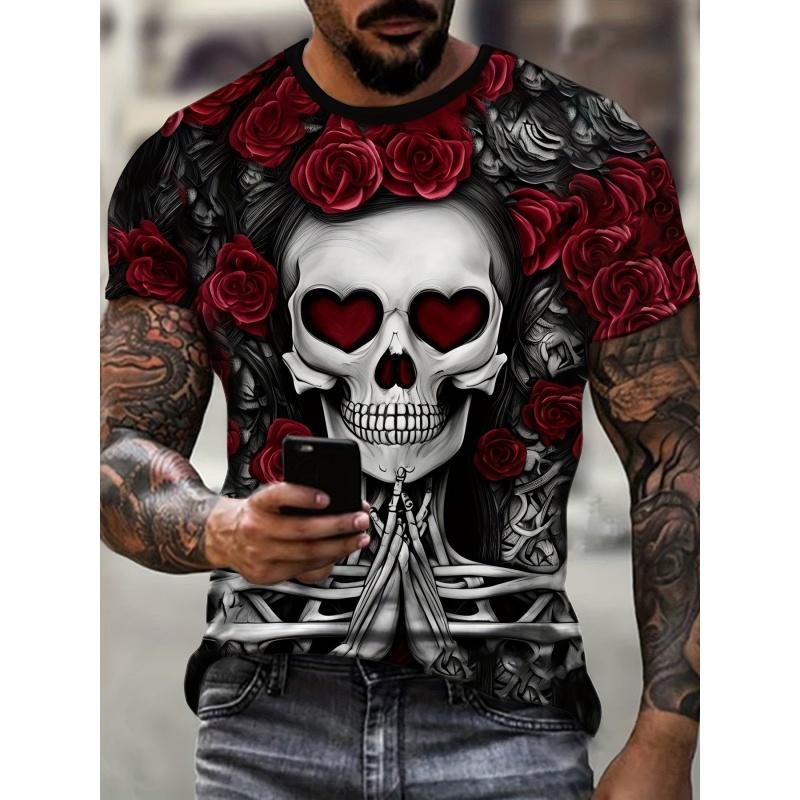 

Spider Tiger Bird Pattern T Shirt For Men Fun Animal 3D Print Tees Summer Casual Short Sleeve Round Neck Tops Oversized T-Shirts 6XL