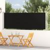 Vidaxl Retractable Side Awning for Terrace, 117 X 600 Cm, Black