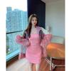 Winter New Imitation Fox Fur Imitation Raccoon Fur Plush Tassel Trendy Fur Mid-length Coat High-end Women's Clothing