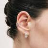 [Worn by Moon Soo-jin] Layered One-Touch Earring White