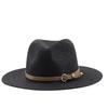 New look khaki fashion casual versatile big edge flat edge top hat travel beach sun protection Panama sun hat
