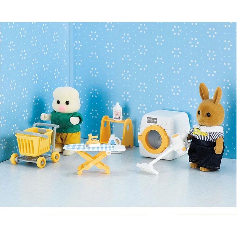 Dollhouse Furniture Forest Family Doll Accessories Miniatures Washing Machine Gifts Laundry Model Baby Toy
