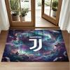 Juventus FC Design Crystal Velvet Rug Soft Decorative Mat for Bedroom Entrance