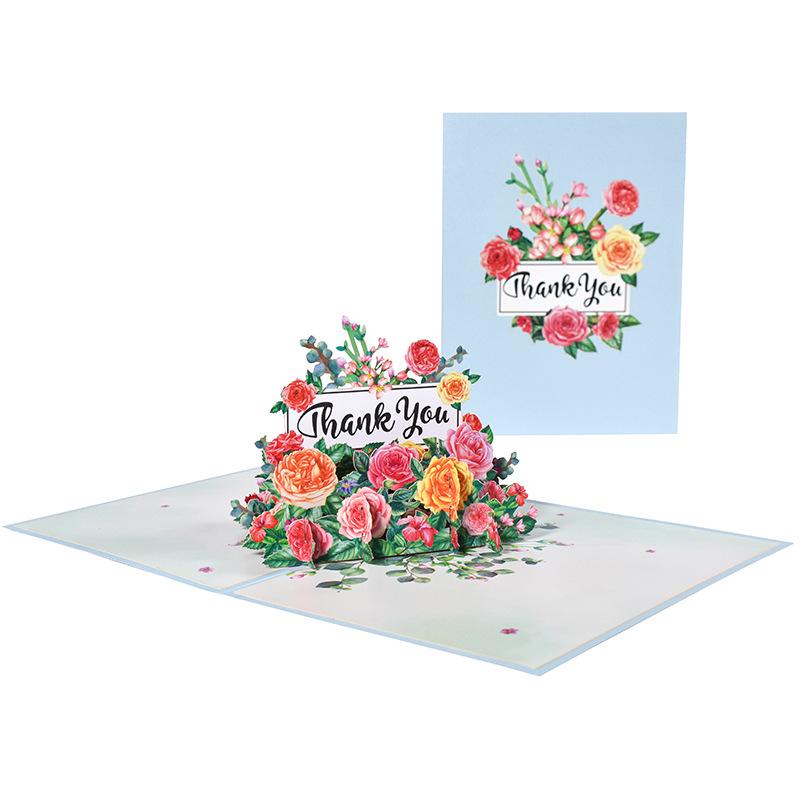 3D Floral Teacher s Day Thank You Card