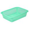 Rectangular Plastic Draining Storage Basket