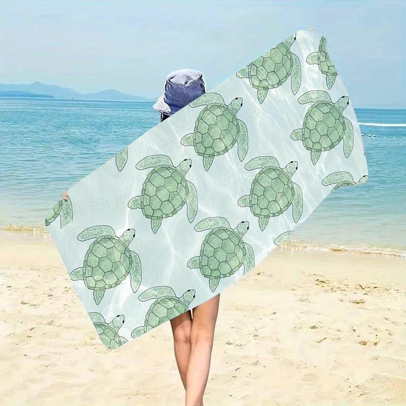 Pool Float Beach Towel Pink Ring Clear Water Print Oversized Microfiber Quick Dry Sand Free Summer Vacation Pool Travel Gift