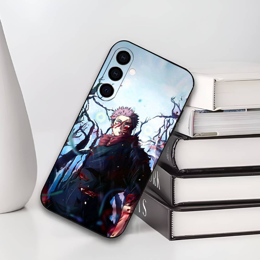 Y-Yuji I-Itadori Jujutsu K-Kaisen Phone Case For Samsung Galaxy A73,A72,A71,A70,A53,A52,A51,Soft Silicone Black Cover
